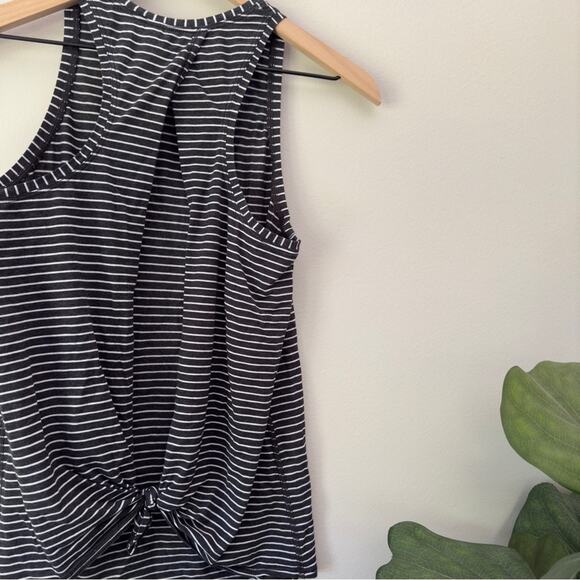Lululemon All Tied Up Tank Modern Stripe Heathered Black White (First Release) - Picture 6 of 12